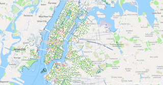 Carte des stations Citi Bike de New York